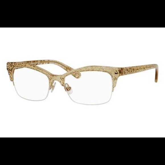 ISO Kate Spade Lyssa Gold Glitter Eyeglasses 0W51 51-17-135 - Picture 8 of 8